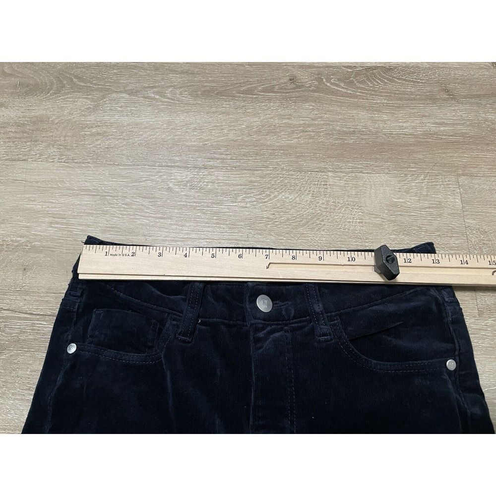 Anthropologie Pilcro Women's Size 27 Dark Navy Blue Corduroy High Rise Skinny - Picture 5 of 7